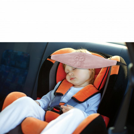 Suport sustinere cap pentru scaun auto BabyJem Strap (Culoare: Roz) - Img 7
