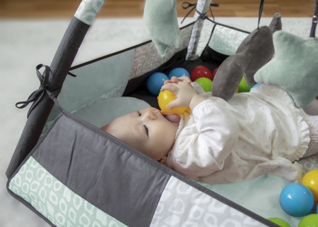 Centru de joaca cu bile BabyJem Toy Ball Play Mat - Img 8