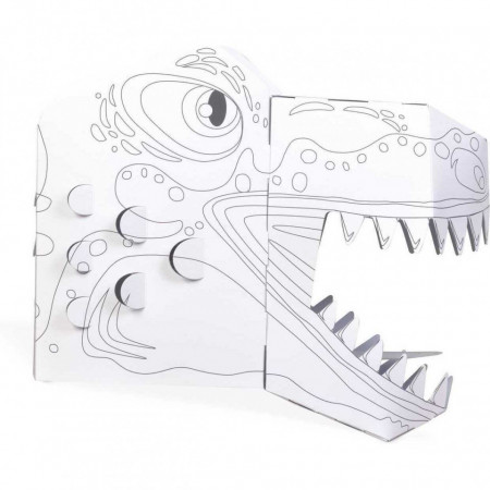 Coloreaza-ti propria Masca 3D T-Rex Fiesta Crafts FCT-3042 - Img 7