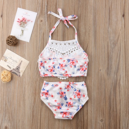 Costum de baie cu talie inalta si dantela Drool - Img 4