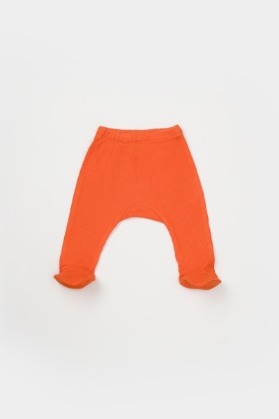 Cutie 4 piese pentru nou nascut - 100% bumbac organic - Portocaliu, BabyCosy - Img 4
