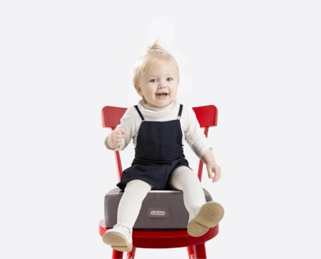 Pernuta inaltator 32x32 cm pentru scaun de masa, BabyJem, Antracit - Img 2