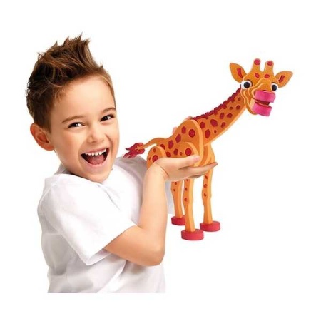 Puzzle 3D Spuma Girafa 104 piese Toi-Toys TT43547A - Img 2
