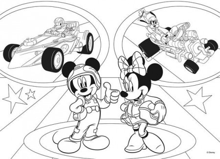 Puzzle de colorat - Mickey in cursa (24 piese) - Img 3