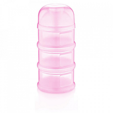 Recipient lapte praf BabyJem cu 3 compartimente (Culoare: Multicolor) - Img 5