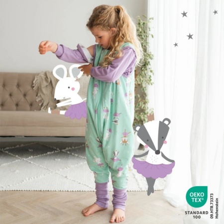 Sac de dormit cu picioruse si maneca lunga detasabila Ballerina 100 cm + manseta 1.0 Tog - Img 3