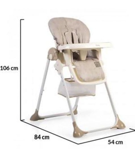 Scaun de masa copii Cangaroo Hunny Beige - Img 5
