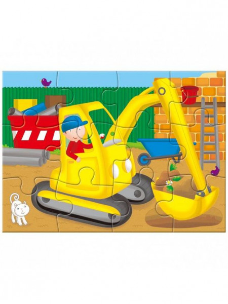 Set 4 puzzle-uri Vehicule (4, 6, 8, 12 piese) - Img 2
