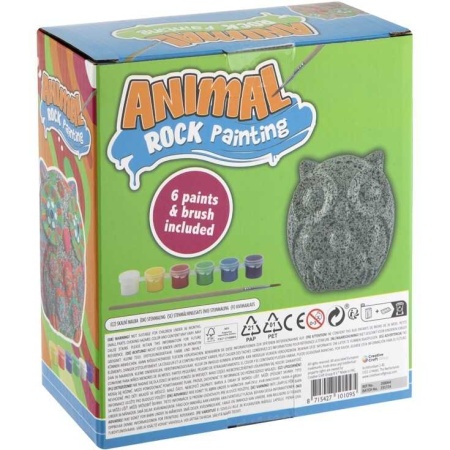 Set Creativ Pictura pe Pietre Animal 8 piese Grafix GR200065 - Img 3