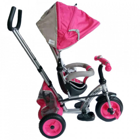 Tricicleta cu sezut reversibil Sunrise Turbo Trike Pink - Img 2