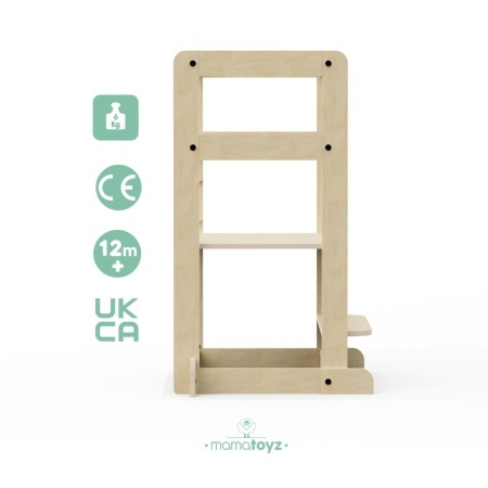 Turn de invatare multifunctional Kule Lite, Natur, MamaToyz - Img 3