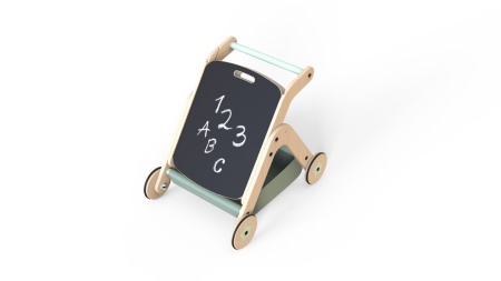 Antepremergator model CITY din lemn 5 in 1 MamaToyz cu masuta de activitati - Img 10