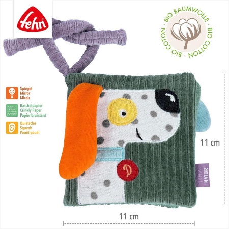 Carte din plus pentru bebelusi - Catelus NATUR - Img 2