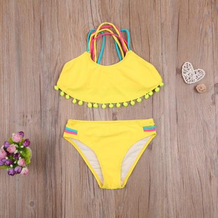 Costum de baie cu ciucuri din 2 piese Drool - Img 2