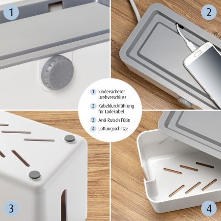 Cutie protectie cabluri, stechere si prelungitoare, Reer CableGuard 78020 - Img 10