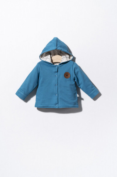 Jacheta cu urechiuse pentru copii Dogs, Tongs baby (Culoare: Mustar, Marime: 9-12 luni) - Img 3