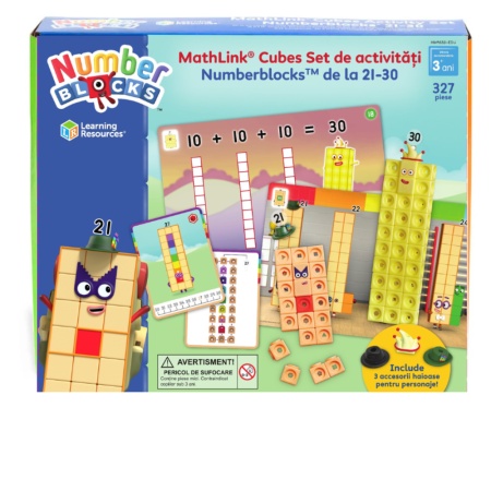 MathLink®Cubes Numberblocks in romana Set de activitati de la 21 - 30 - Img 7