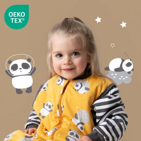Sac de dormit cu maneca lunga detasabila Panda 90 cm 1.0 Tog - Img 2