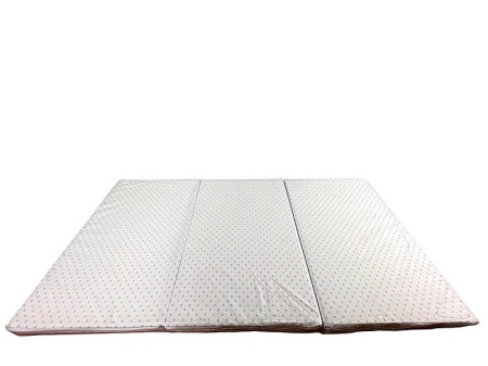 Saltea Pliabila Spuma Poliuretanica 120x60x5 cm - Light Blue Dots - Img 2