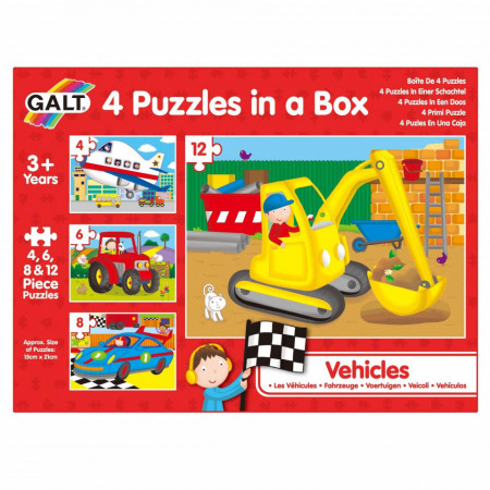 Set 4 puzzle-uri Vehicule (4, 6, 8, 12 piese) - Img 6