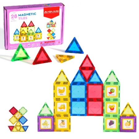 Set de constructie magnetic 3D - 28 piese - Img 3