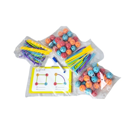 Set de constructie STEAM - Forme 3D ( 140 piese) - Img 3