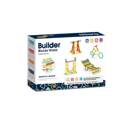 Set de constructie STEAM - Micutul inginer (210 piese) - Img 3