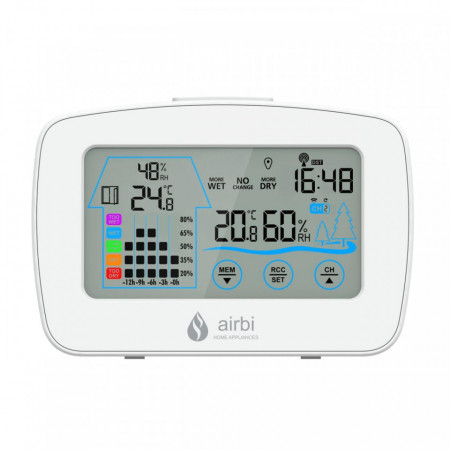 Set Termometru si higrometru digital cu transmitator wireless extern Airbi CONTROL BI1020 - Img 3