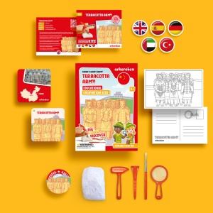 Arkerobox - Set arheologic educational si puzzle 3D, Armata de teracota - Img 2