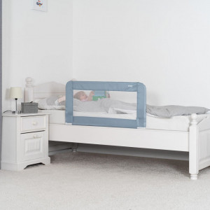 Bariera protectie anticadere pat copii, lungime 100 cm, albastru-gri, Reer Sleep'n Keep 45101 - Img 4