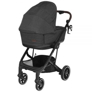 Carucior 2 in 1 Moss, Onyx, Negru, Skiddou - Img 3