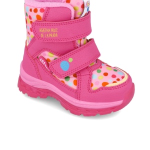Cizmulite pentru fetite cu buline, Agatha Ruiz De La Prada, roz - Img 5