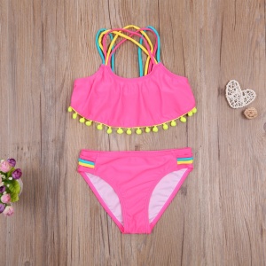 Costum de baie cu ciucuri din 2 piese Drool - Img 6