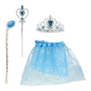 Costum Ice Princess cu Fustita, Diadema si Bagheta magica. Toi-Toys TT12456 - Img 2