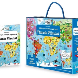 Cunoaste si exploreaza - Puzzle Planeta Pamant in limba Romana (205 piese) - Img 3