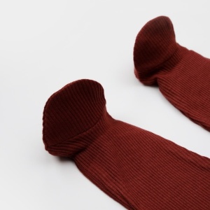 Cutie 4 piese pentru nou nascut - 100% bumbac organic - Caramiziu, BabyCosy - Img 3