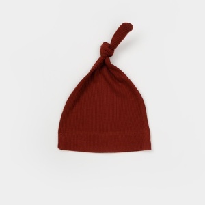 Cutie 4 piese pentru nou nascut - 100% bumbac organic - Caramiziu, BabyCosy - Img 8