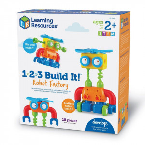 Hai sa construim - 1, 2, 3 Robotel colorat - Img 2