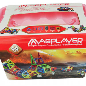Joc de constructie magnetic - 66 piese - Img 2