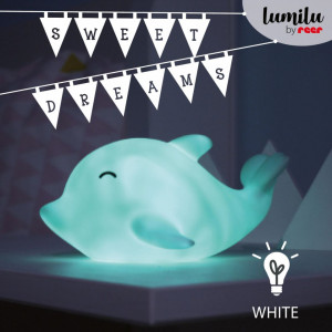 Lampa de veghe cu LED, cu oprire cronometrata, forma delfin, albastra, Lumilu Sea Life Dolphin, Reer 52293 - Img 3