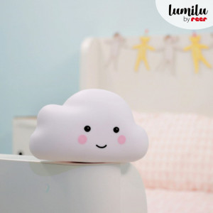 Lampa de veghe cu LED, cu oprire cronometrata, forma nor, alba, Lumilu Sweet Dreams Cloud, Reer 52250 - Img 4