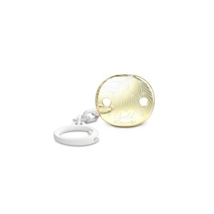 Lantisor pentru suzeta Gri Gold Premium