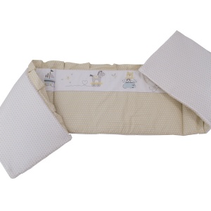 Lenjerie MyKids Teddy Play Bej 5+1 Piese M2 140x70 cm - Img 2