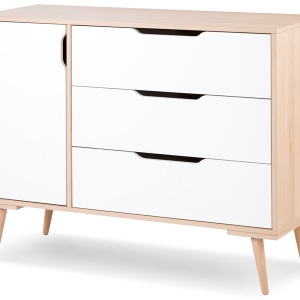 Mobilier Camera copii Si Bebelusi KLUPS IWO Alb-Natur - Img 4