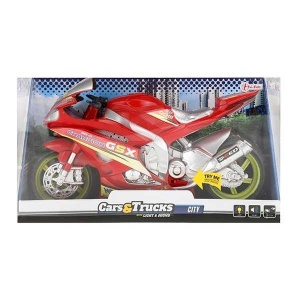 Motocicleta de Curse cu Lumini si Sunete 30 cm Toi-Toys TT29210Z - Img 4