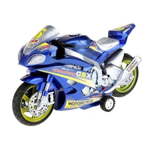 Motocicleta de Curse cu Lumini si Sunete 30 cm Toi-Toys TT29210Z - Img 7