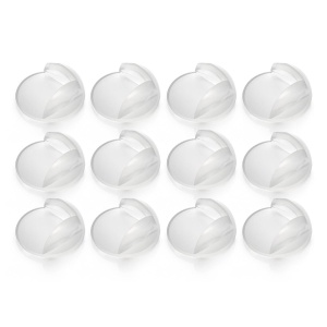 Pachet economic 12 protectii universale pentru colturi, din plastic transparent, cu banda adeziva, rezistente la muscaturi, fara PVC, Reer 82069 - Img 11