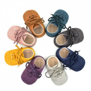 Pantofiori eleganti bebelusi (Marime: 12-18 Luni, Culoare: Mustar) - Img 2