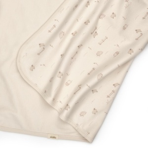 Paturica pentru nou nascut, 100% bumbac organic, Lamb, BabyCosy - Img 5