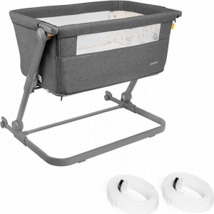 Patut 3 in 1 co-sleeping Natt, Evening Dream, Gri inchis, Skiddou
